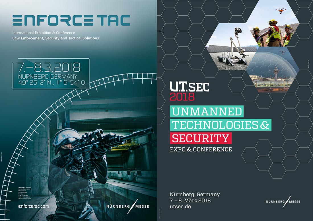 enforce-tac: ENFORCE TAC und U.T.SEC 2018: Fachmessen für Behörden