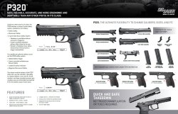 SIG SAUER P320: Pistole mit Schlagstück und DAO-Abzug SIG SAUER P320: Pistole mit Schlagstück und DAO-Abzug