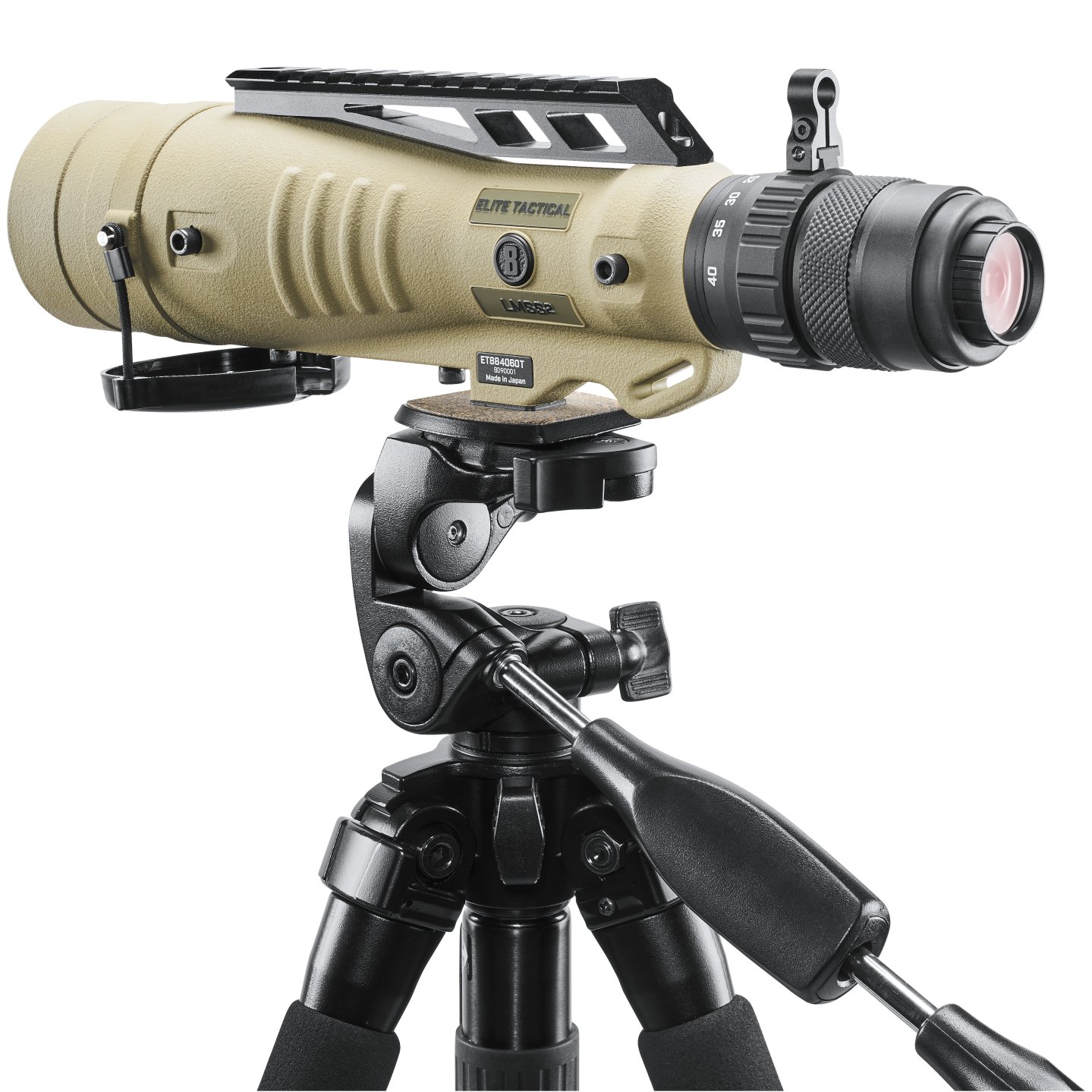 Bushnell LMSS2 Elite Tactical Spektiv - leistungsfähige Beobachtungsoptik für Scharfschützen Das Bushnell-Spektiv LMSS2 Elite Tactical in 8-40x60