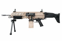 FN EVOLYS – Fabique Nationale stellt ultraleichtes Maschinengewehr vor Das FN EVOLYS 5.56 komplett von links.