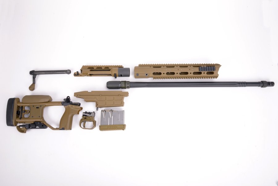 Das Sako TRG M10 für finnische Armee und NYPD ESU Das Sako TRG M10 im zerlegten Zustand