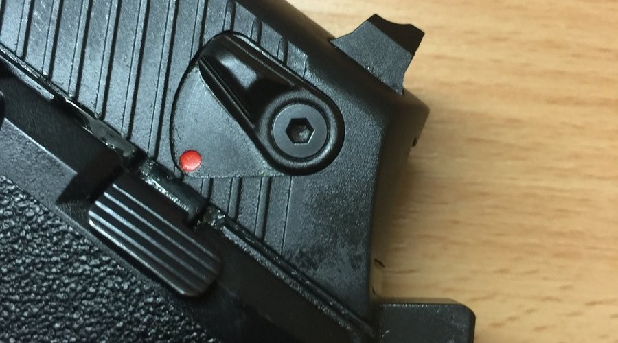 Spannhahn der Kleinkaliberpistole