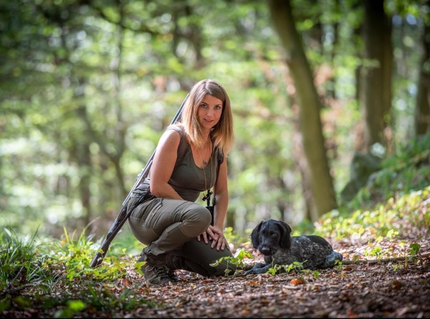 Unsere neue „Hunting Influencerin“ Samantha im Interview mit all4hunters.com Samantha Boettiger mit ihrem Deutsch Drahthaar