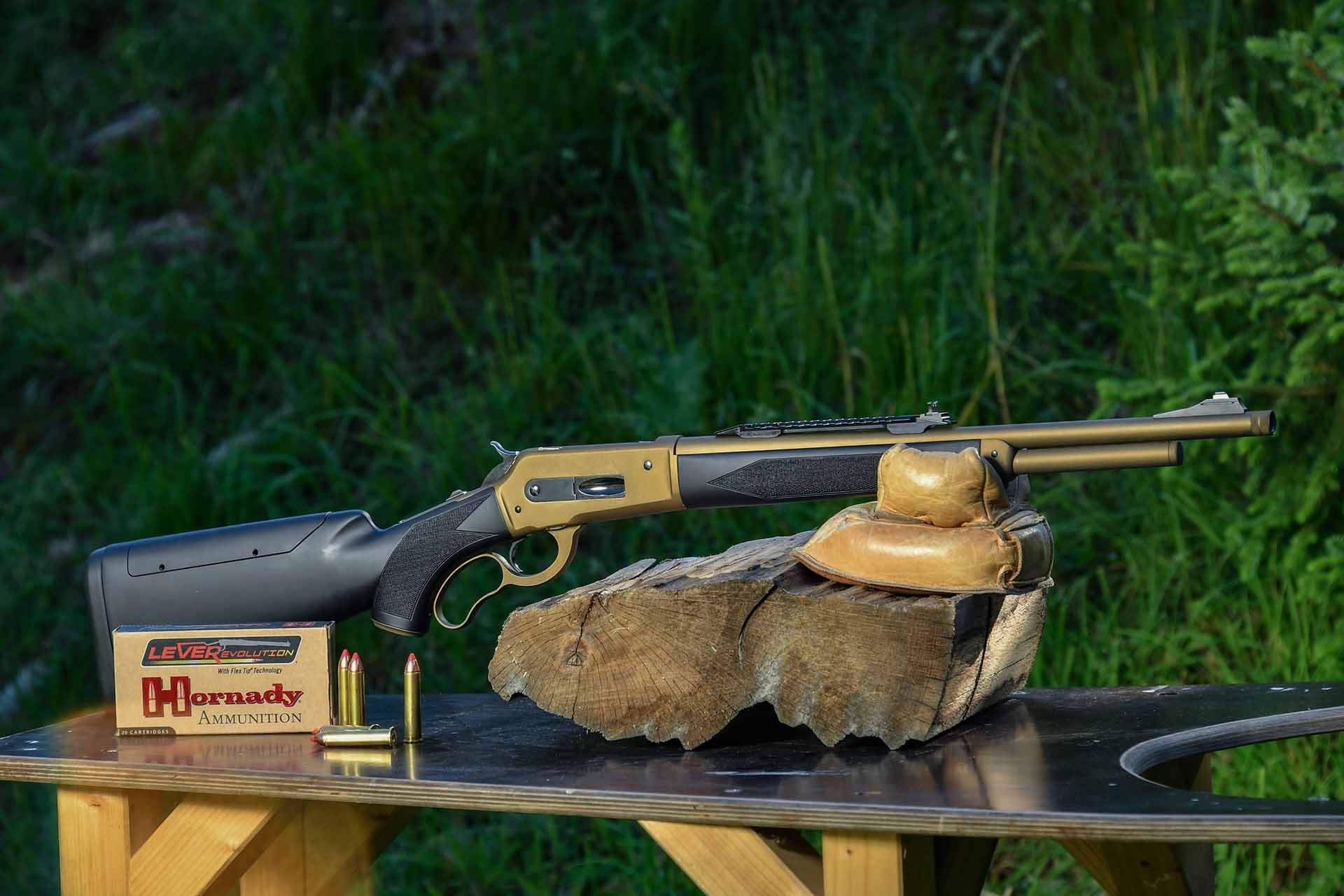 pedersoli: Pedersoli Boarbuster Mark II Unterhebelrepetierer: Video und Praxis-Test der Jagdbüchse in .45-70 Government