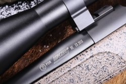 Bergara B14 HMR in .308 Win. im Praxis-Test Lauf-Branding mit Leader Trading-Logo