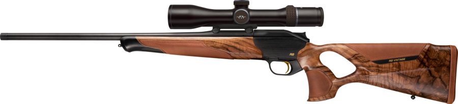 Neu: Blaser R8 Success Vintage Sondermodell: "Understatement vom Feinsten" Blaser R8 Success Vintage komplett von links.