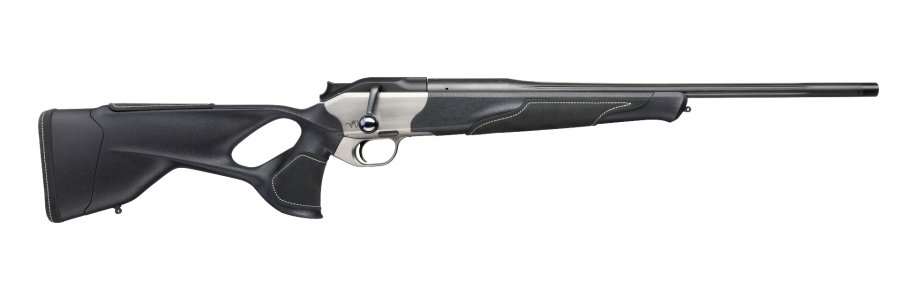 Fokus Blaser: Die Blaser Days 2023 und Blick auf einige Modelle der Repetierbüchse R8 Ultimate R8 Ultimate Silverstone von rechts.