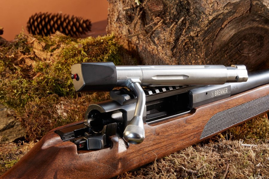 Alles dran? Die günstige Brenner BR 20 Repetierbüchse für die Jagd im Test Brenner BR 20 Repetierbuechse fuer die Jagd Zylinderverschluss Detail
