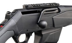 Browning Maral untypischer Geradzugrepetierer Nahansicht des Gehäuses