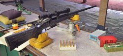 CZ 527 Varmint in .223 Remington Das CZ 527 Varmint in .223 Remington beim Testaufbau in voller Montur