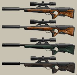 Walther RS3 vier Varianten