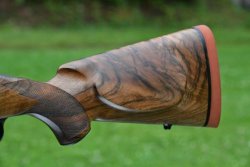 Kimber 8400 Caprivi Großwild-Büchse Hinterschaft der Kimber 8400 Caprivi Repetierbüchse