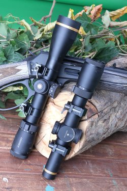 Unterhebelrepetierer von Marlin: Die Modelle 1895 ABL in .45-70 Gov. und 336 W in .30-30 Win. im Test Die zwei Test-Zielfernrohre von Leupold.