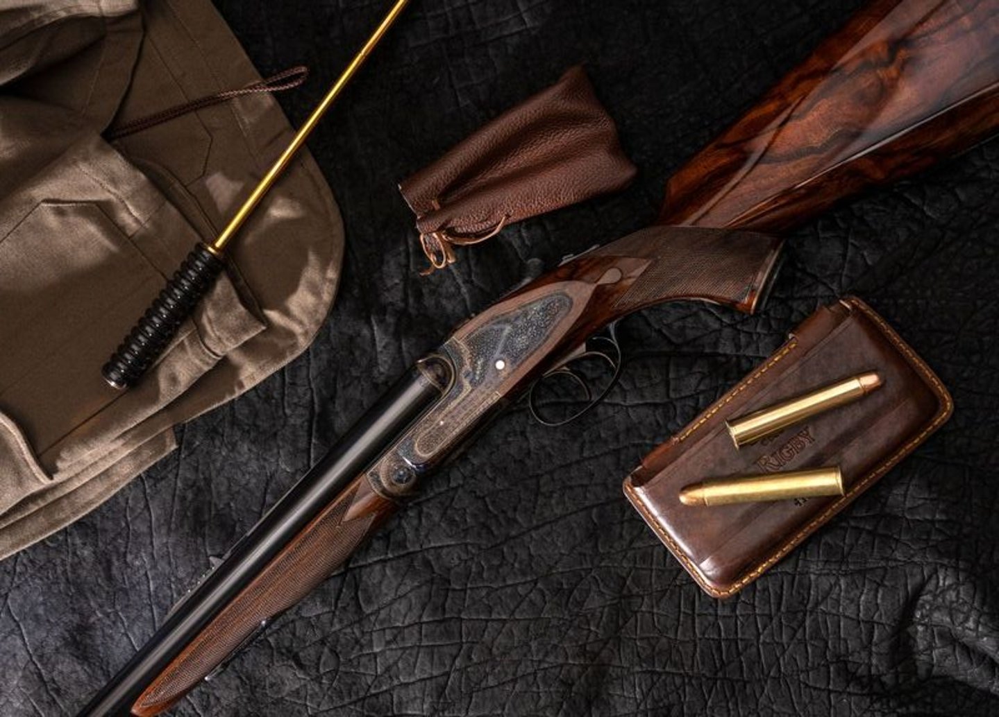 RIGBY Rising Bite mit den mächtigen Patronen im Kaliber .577 Nitro Express