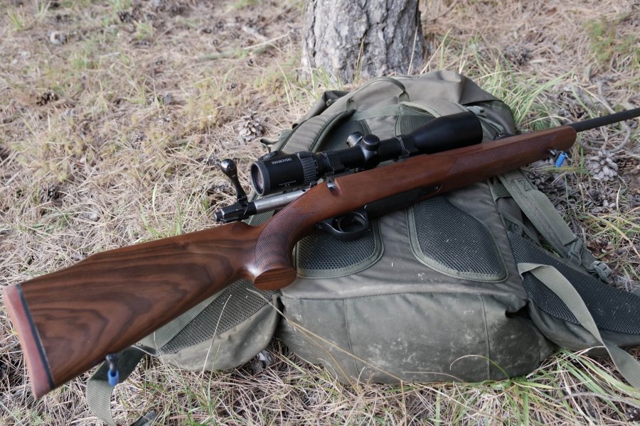 Sabatti Rover bolt action rifle in .308 Win equipped with a Swarovski Z6i riflescope