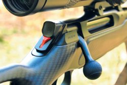 Die jagdliche Repetierbüchse Sauer 505 im Test – Variante Synchro XTC in .308 Winchester Spannschieber der Sauer 505.
