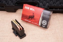 Test: Brenner BR18 in .308 Winchester − kann der Repetierer für 799,- Euro überzeugen? GECO 165 Grains Express im Magazin der Brenner BR18