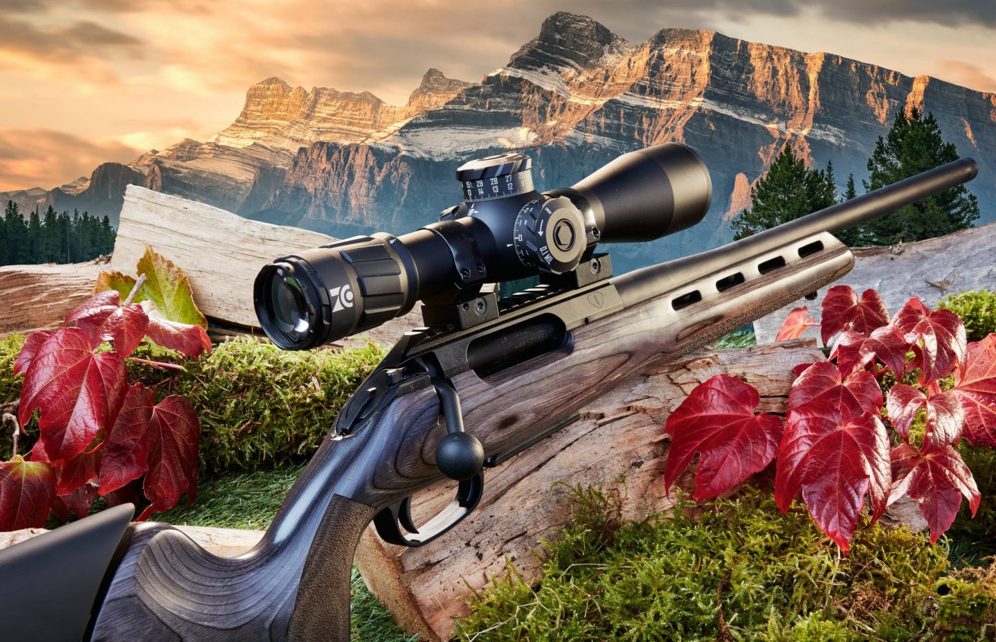 Nicht nur fürs Hochland: Die Unique Alpine JPR-1 Highland in 6,5 Creedmoor im Test in der Revierpraxis und auf dem Schießstand Die JPR-1 Nordland von rechts vor alpinem Ambiente.