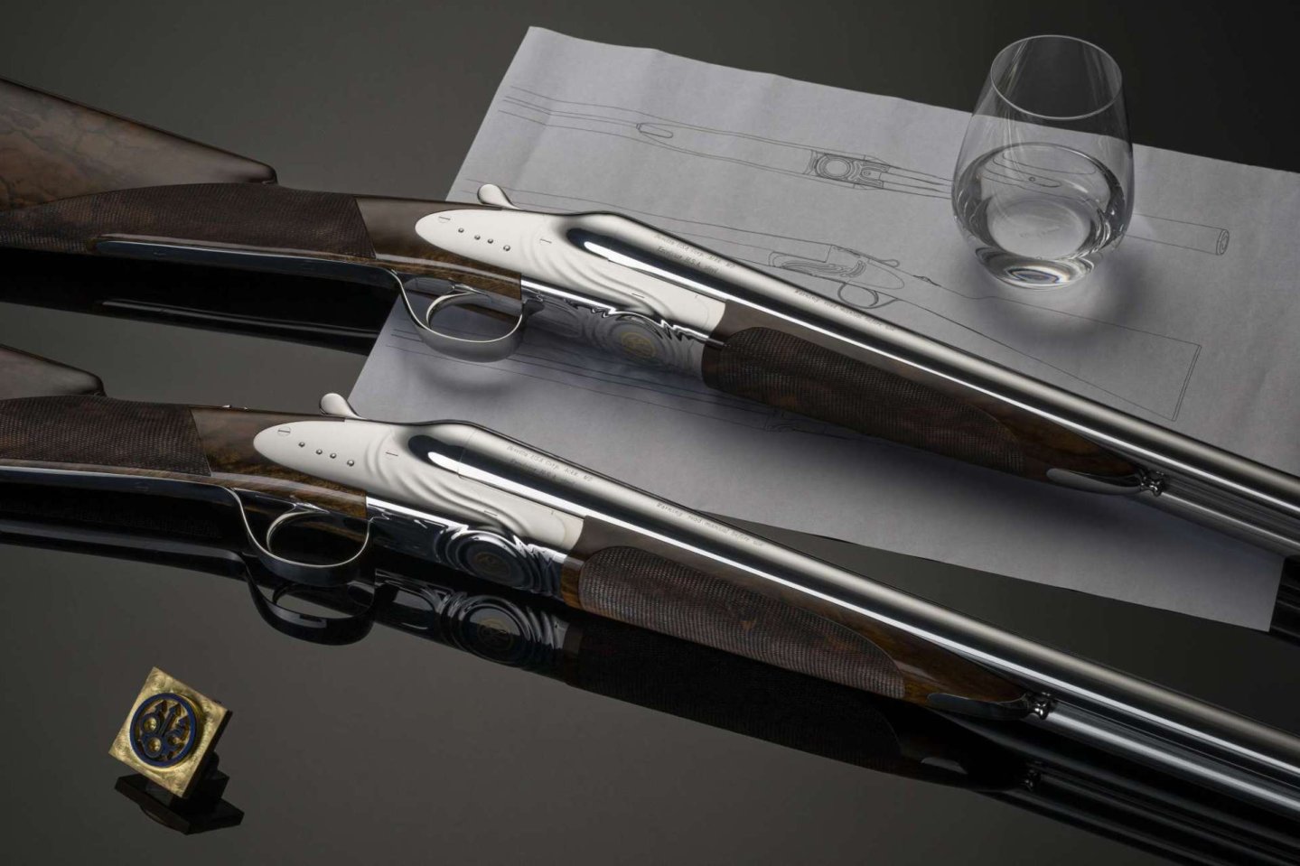 Beretta 1526 Parallelo: Ein einzigartiges Doppelflintenpaar zum 500. Jubiläum Beretta 1526 Parallelo von der rechten Seite.