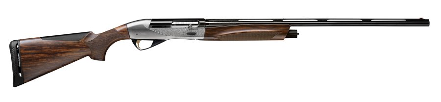 Benelli Raffaello Ethos 28 Magnum: halbautomatische Flinte für die Jagd Seitenansicht der halbautomatischen Flinte Benelli Raffaello Ethos 28 Magnum für die Jagd