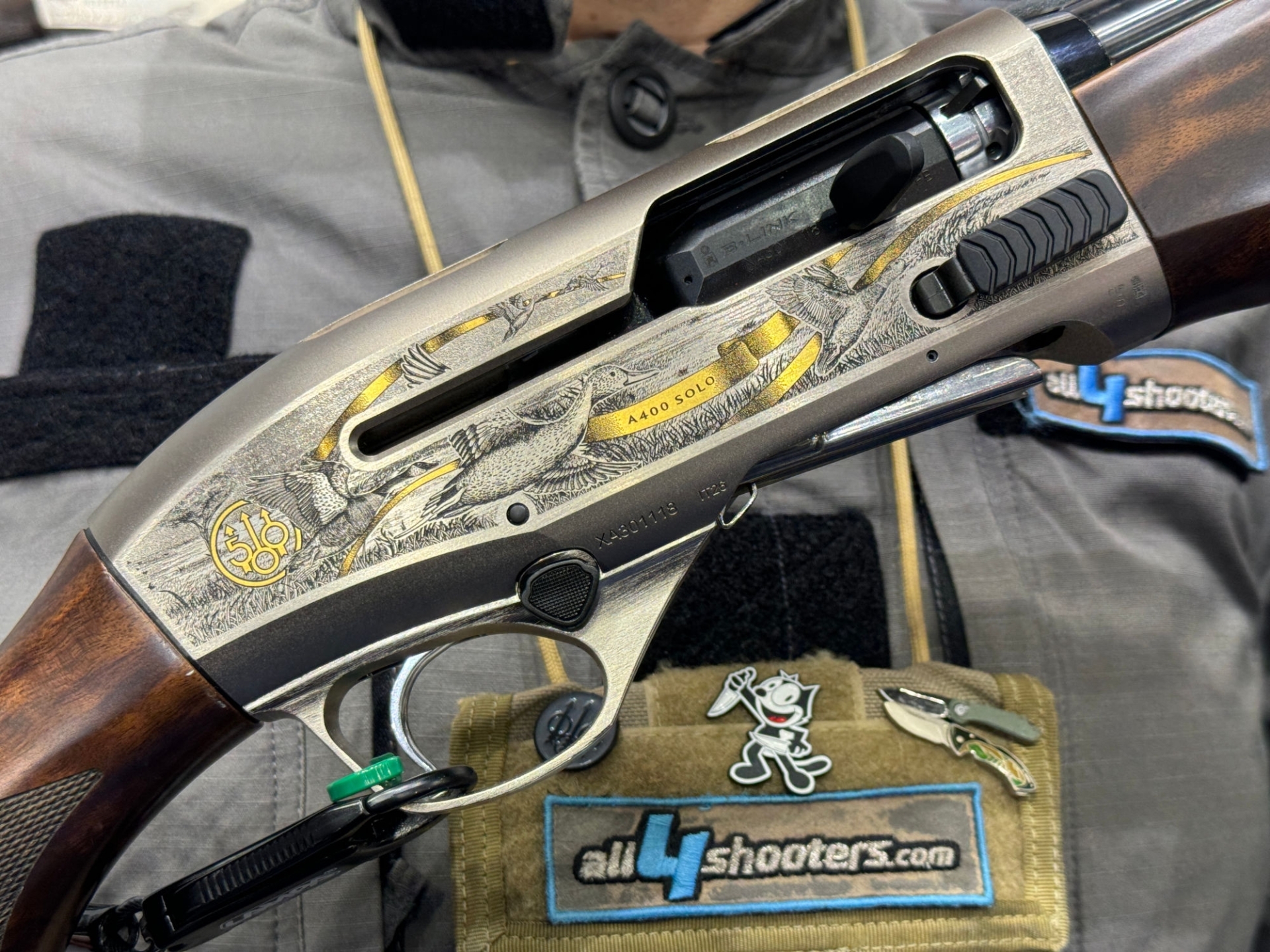 beretta: Beretta A400 500 Years Special Edition, ein Sondermodell als Hommage an die seit nunmehr 500 Jahren mit der Jagd verbundene Historie des italienischen Waffenherstellers