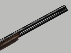 Bockflinte Benelli 828U Black Die Läufe mit der Laufschiene aus Carbonfaser an der Bockflinte Benelli 828U Black
