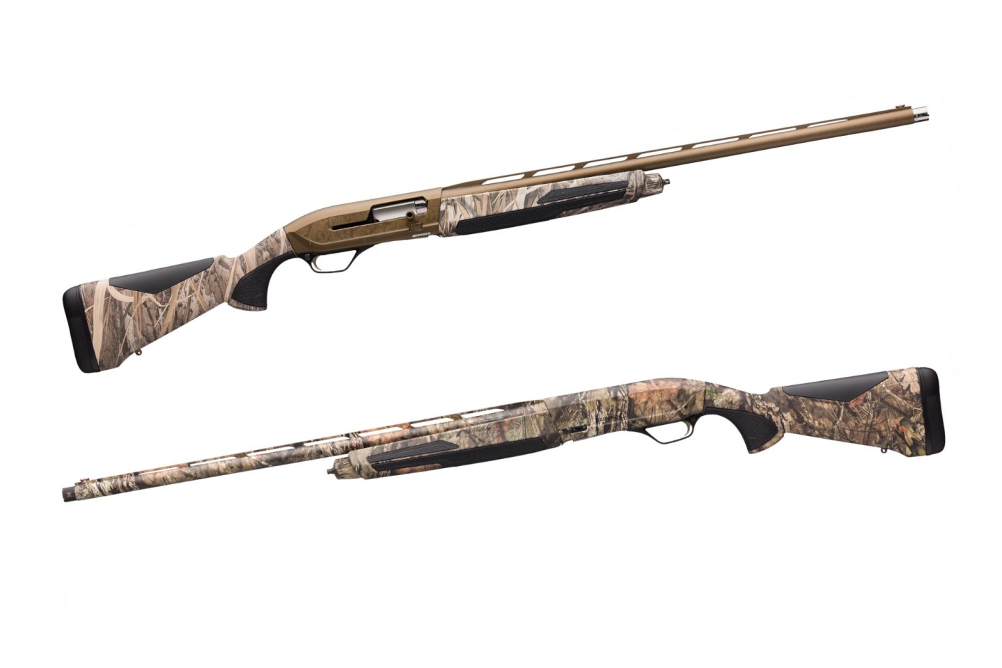 Browning Maxus II: Neue Generation der Selbstladeflinten im Kaliber 12/86 mit fünf Modellen für die Jagd Zwei verschiedene Modelle der Maxus II von Browning.