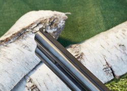 Die neue Bockflinte Ultraleggero von Beretta in Kaliber 12.  Mündungsbereich der  Ultraleggero von Beretta