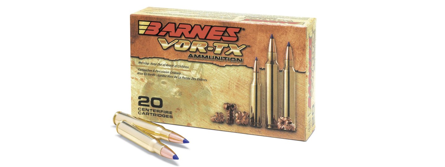 Barnes Bullets VOR-TX Barnes Bullets VOR-TX Patronen vor Verpackung.