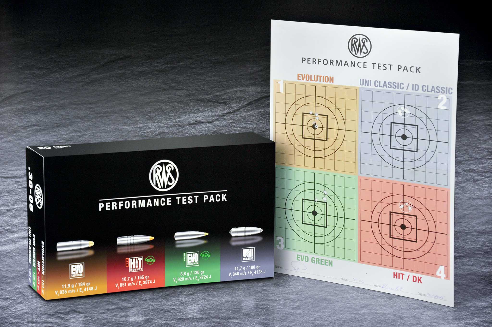 rws-munition: RWS Performance Test Pack: 4 Geschosse für Jagdbüchsen