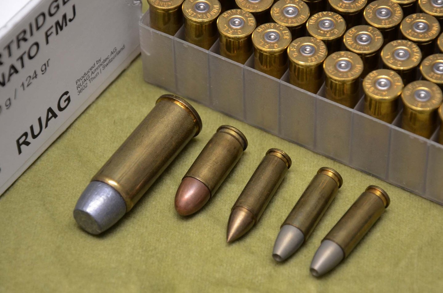 Kennzeichnung von ziviler Munition: Die Position der AFEMS zum Vorschlag der Vereinten Nationen Patronen: .500 Linebaugh, 9x21 und zwei 7mm Penna.