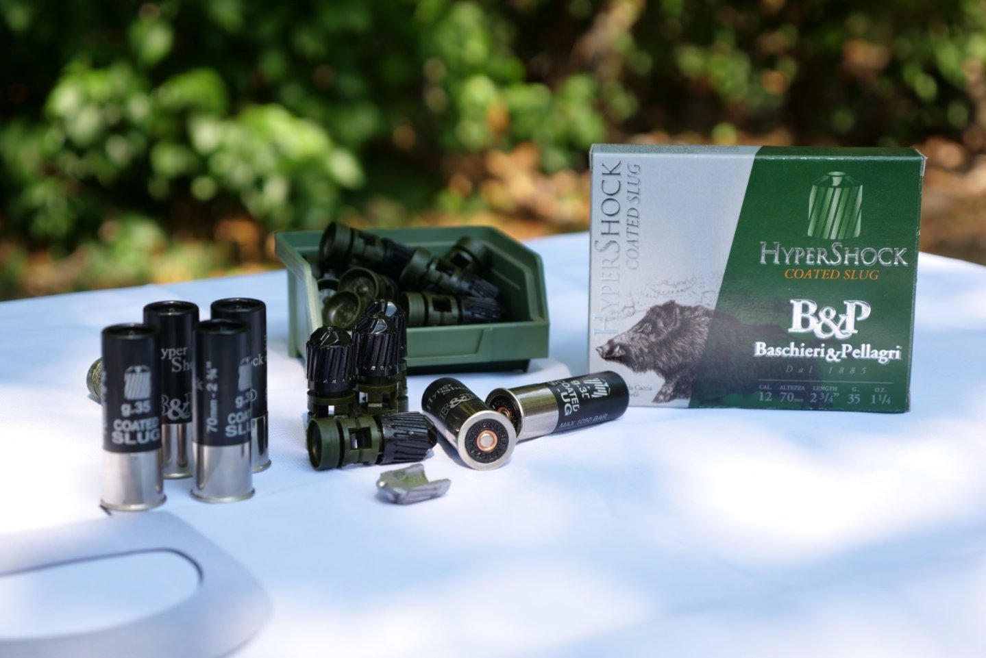 Baschieri & Pellagri Hyper Shock: Das neue Flintenlaufgeschoss zur Schwarzwildjagd Baschieri & Pellagri Hyper Shock Flintenlaufgeschosse, Verpackungen