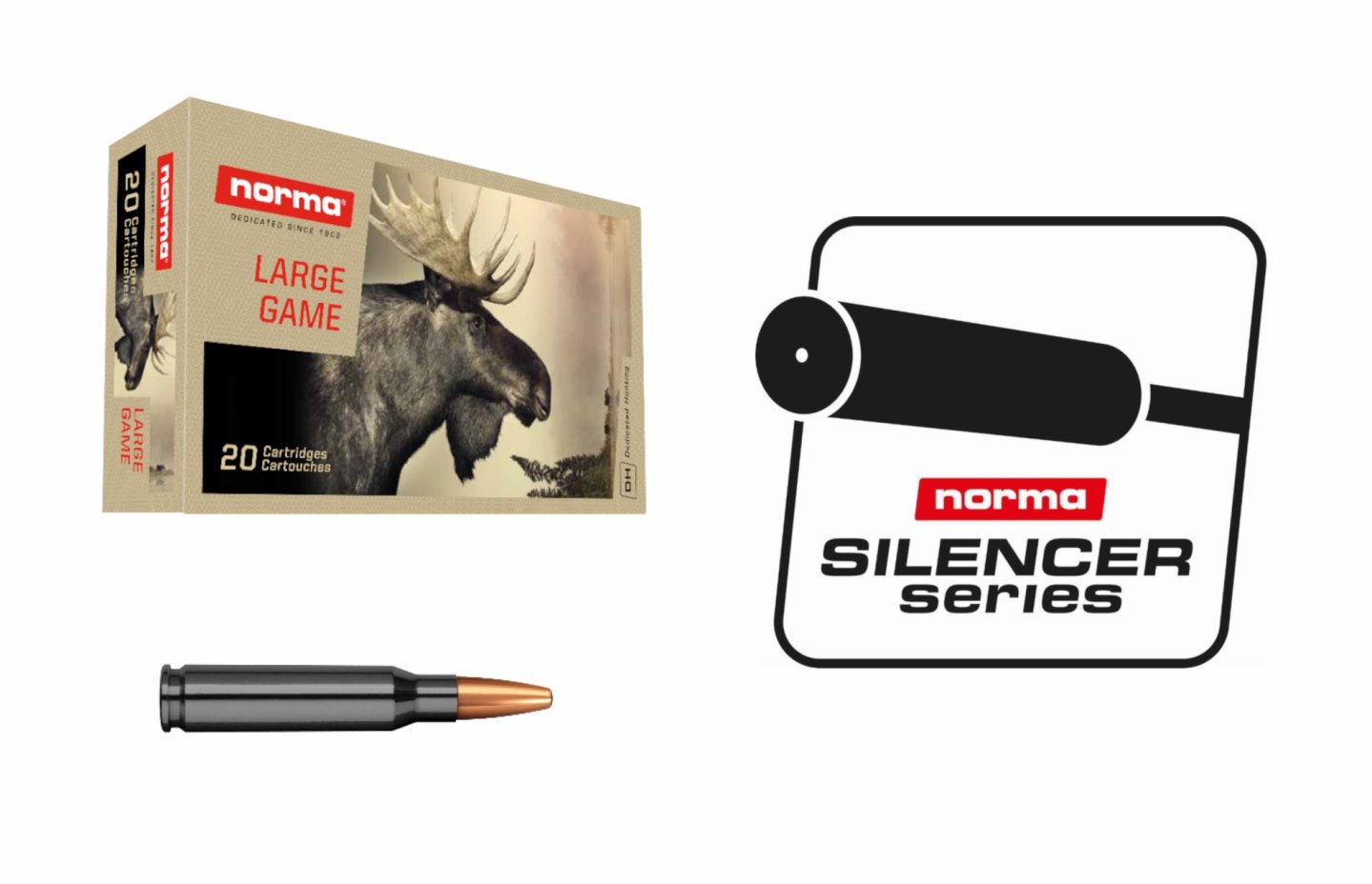 Norma Jagdmunition speziell für Schalldämpfer-Waffen - Die Norma Silencer Serie Aufmacher NORMA Oryx Silencer-Serie.