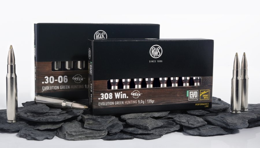 RWS EVOLUTION GREEN für 2020: Neues Geschossgewicht, neues Trendkaliber 6,5 Creedmoor und zusätzliche, bleifreie Short Rifle Varianten RWS EVO Green als Short Rifle.