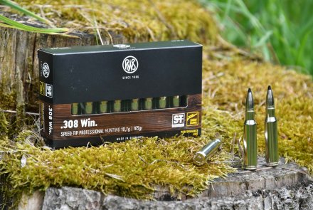 RWS Short Rifle: Vorteile der neuen Büchsenpatronen aus kurzen Läufen RWS SPEED TIP Pro Short Rifle in .308 Winchester Patronen und Verpackung