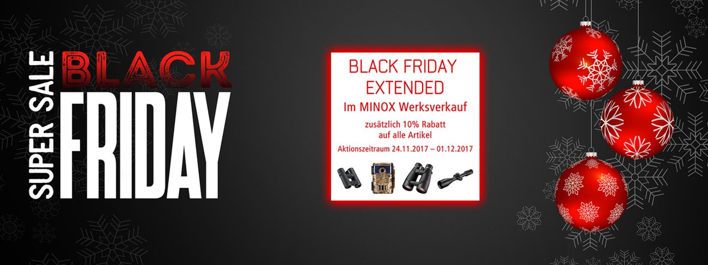 MINOX Rabattaktion: Black Friday Extended Rabattaktion von MINOX zum Black Friday