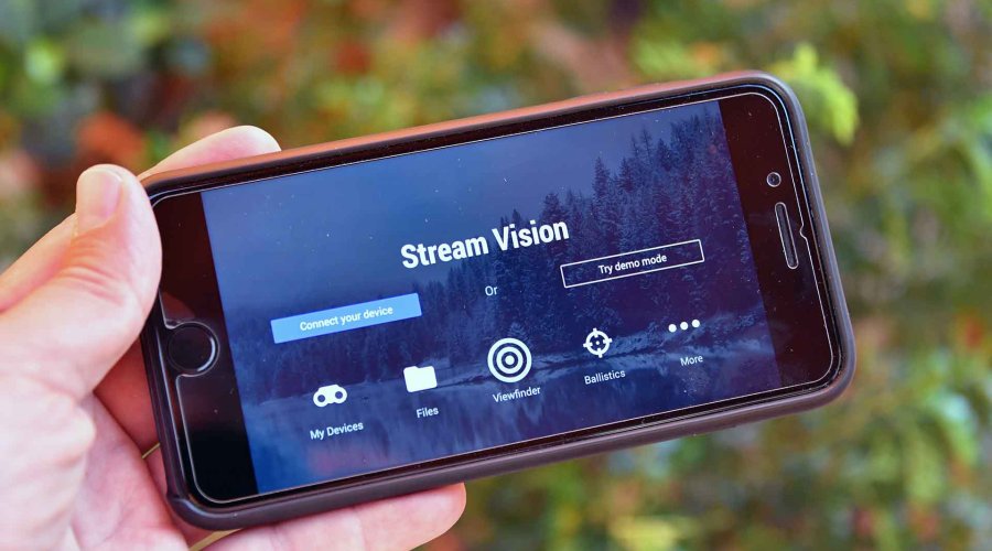 Wärmebildgerät Pulsar Accolade XQ38 Home Screen der App für das Pulsar Accolade XQ38
