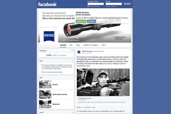 zeiss: ZEISS Hunting auf Facebook!