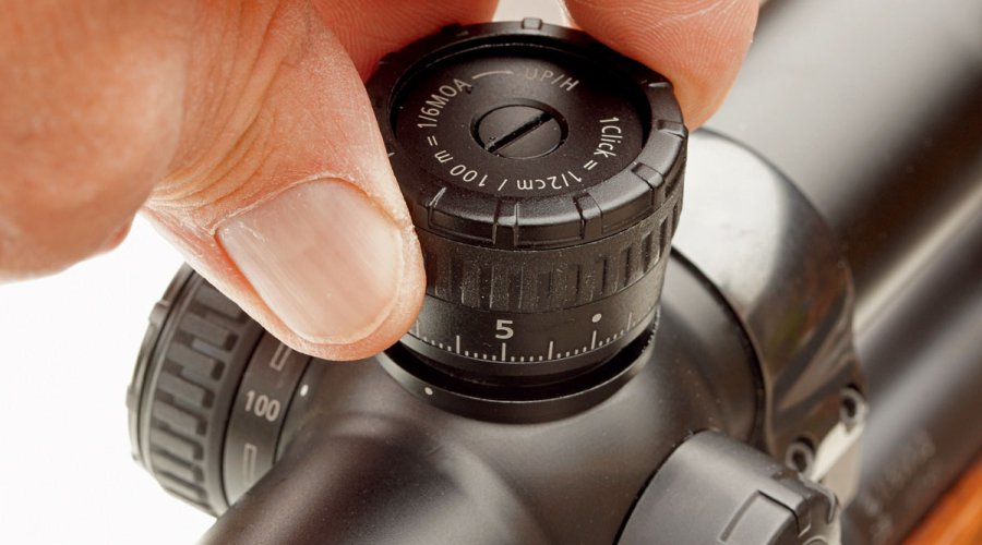 Zielfernrohr Zeiss Victory V8 im Test Verriegelung des Verstellungsknopfes