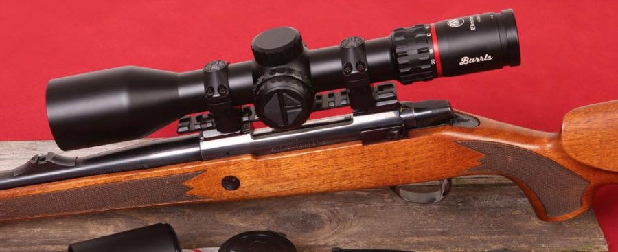 Test: Burris Eliminator 6 4-20x52: Digitales Zielfernrohr – in der Praxis im Revier Burris Eliminator 6 4-20x52 auf der Testwaffe montiert.