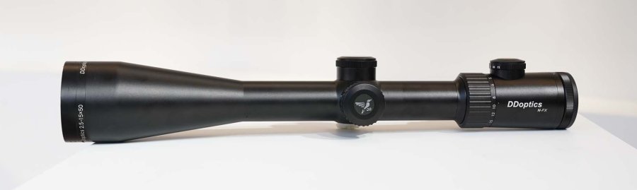 DDoptics Zielfernrohre mit IFiber – smarte Leuchtpunktzielfernrohre, die Bewegungen des Körpers analysieren und so Energie sparen DDoptics 2,5-15x50.