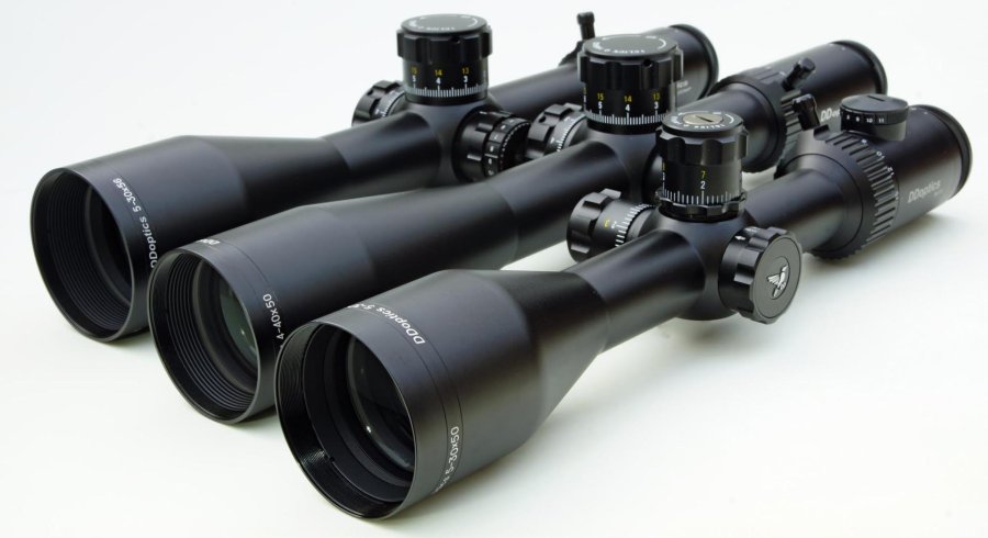 Zielfernrohr-Trio aus Chemnitz: DDoptics Nighteagle V6 5-30x50 NFX, DDMP 5-30x56 und DDMP 4-40x50 im Test