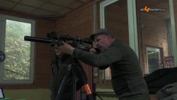 Im Test: Das Wärmebildgerät GPO Spectra TI 35 in Kombination mit dem ZF Spectra 6x 2-12x50i GPO Spectra TI 35 mit Waffe und ZF beim Einschießen.
