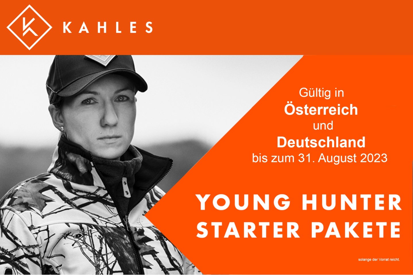 Kahles Young Hunter Starter Pakete: Optiken aus der Helia-Serie im Set mit einem Preisvorteil von bis zu 1.400 Euro für Jungjäger in Österreich und Deutschland Bis zum 31.8.2023 gibt's bei den Kahles-Partnern in Österreich und Deutschland vergünstigte Young Hunter Starter Pakete.