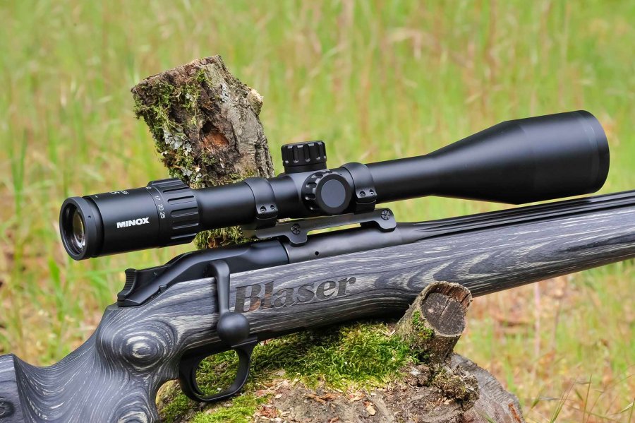 Zielfernrohr Minox ZX5 im Test Zielfernrohr Minox ZX5 auf Jagdgewehr