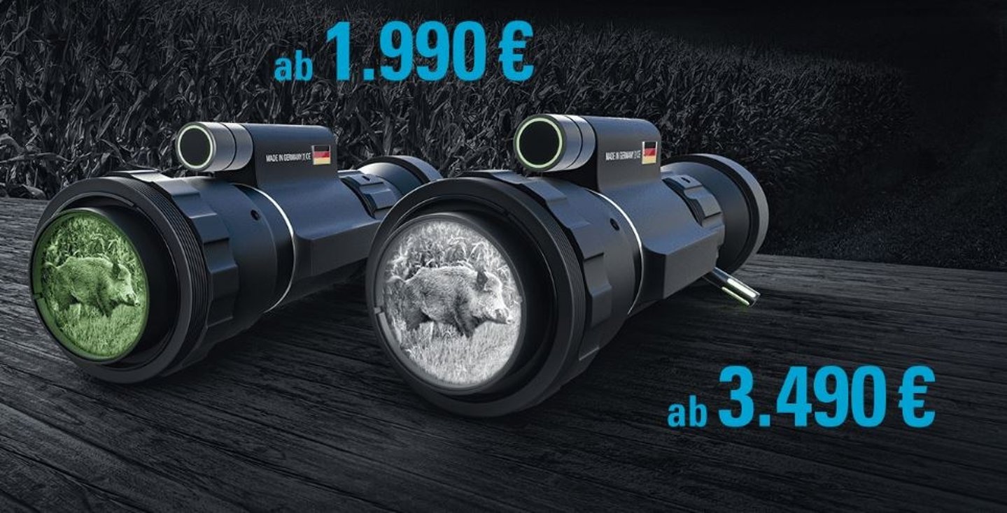 Jubiläumsangebote bei Nachtsichttechnik Jahnke Jahnke DJ-8 NSV 1x48 (links) oder DJ-8 NSV 1x48 (Monochrom)