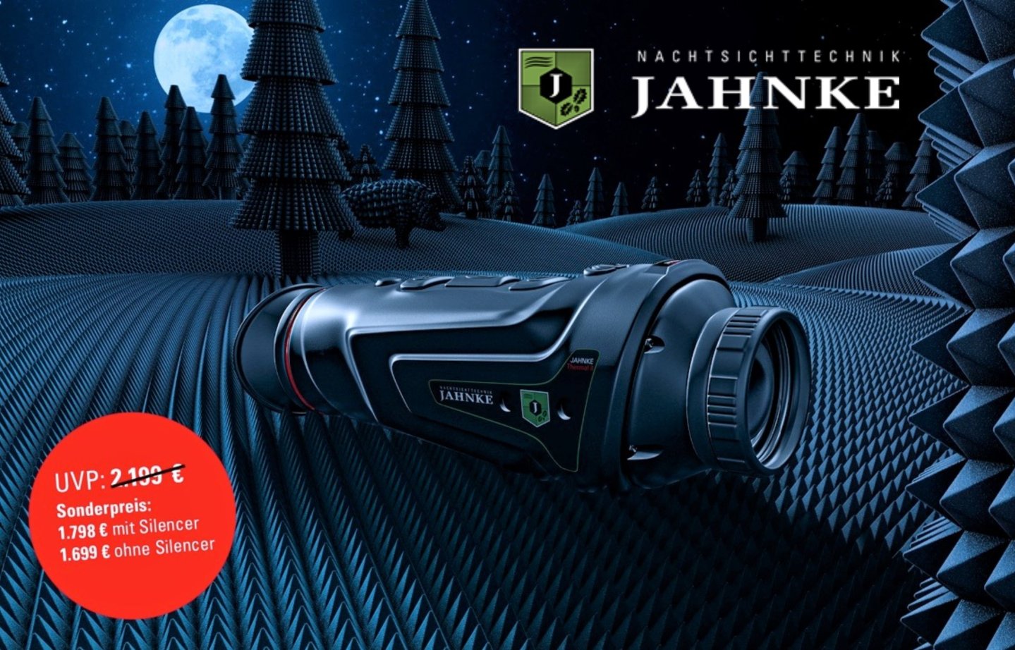 Aktionsangebote von Nachtsichttechnik Jahnke: Neue und gebrauchte Jahnke Thermal II Silencer Wärmebildgeräte besonders günstig – auch mit 0%-Finanzierung Nachtsichttechnik Jahnke Thermal II Silencer Aktion