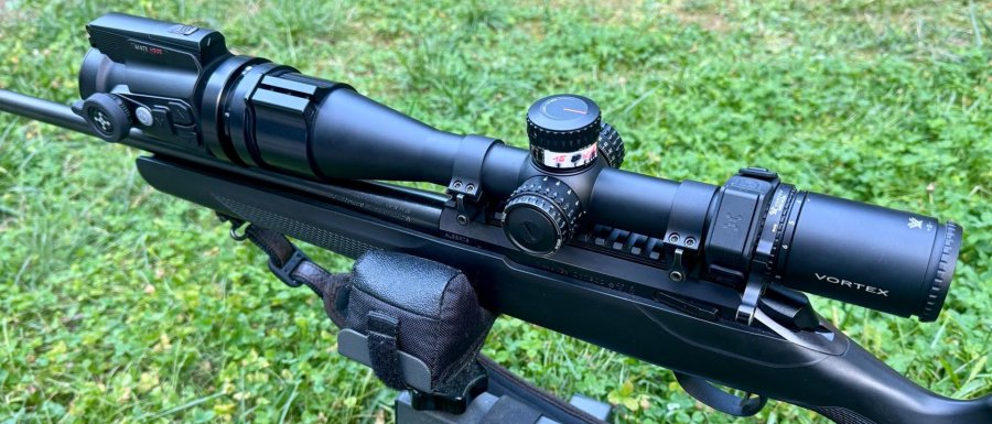 Weltpremiere: Nocpix stellt Evolution der MATE-Serie vor – „The Next Big Thing“ der Wärmebildvorsatzgeräte? Nocpix MATE H50R auf dem Vortex-Zielfernrohr.