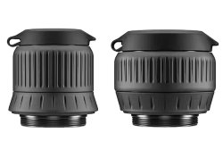 Die neue Wärmebildkamera-Baureihe ZEISS DTI 6 − flexible High-End-Lösung für die Jagd im freien Feld und im Wald Bei den neuen ZEISS DTI 6 Wärmebildkameras lassen sich die Objektive untereinander austauschen.