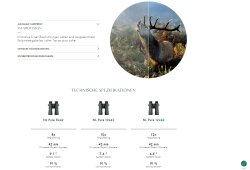 Swarovski Optik: Neuer Internetauftritt des Spezialisten für Jagdoptik, Natur- und Vogelbeobachtung Swarovski Optik Internetauftritt technischen Spezifikationen des Fernglases EL Pure